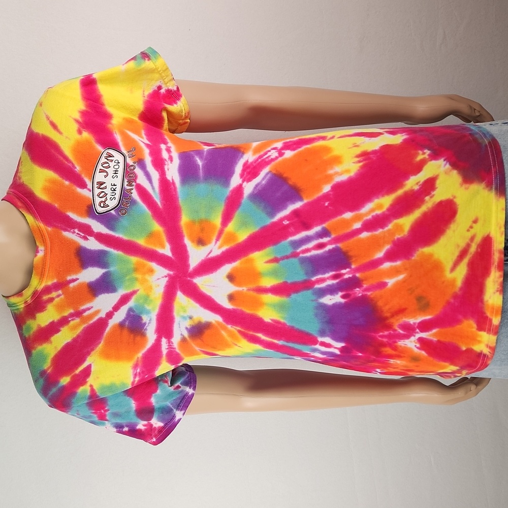 Ron Jon Surf Shop Orlando, Florida, Logo Tie Dye Size M